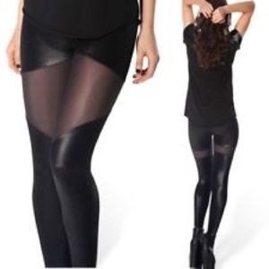 Blackmilk size M part sheer leggings
